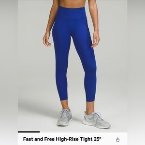 LULULEMON fast and free tight. Size 6.